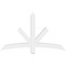 Ekena Millwork Alberta Architectural Grade PVC Gable Bracket, 60"W x 35"H x 4"D x 4"F, 14/12 Pitch GBP060X35X0404ALB00 - alternate 4